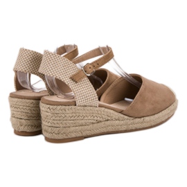 Kylie Alpargatas de cuña beige 5