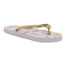SHELOVET Chanclas ligeras blanco amarillo 1