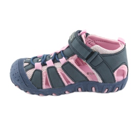 Sandalias deportivas American Club azul rosado 2