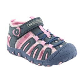 Sandalias deportivas American Club azul rosado 1