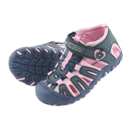 Sandalias deportivas American Club azul rosado 5