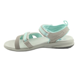 American Club HL12 sandalias de niña gris verde 2