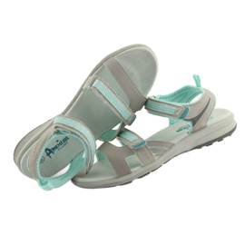 American Club HL12 sandalias de niña gris verde 5