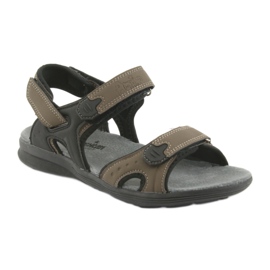 American Club Sandalias deportivas juveniles American HL09 negro / caqui multicolor 1