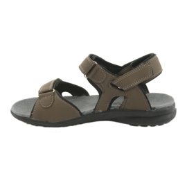 American Club Sandalias deportivas juveniles American HL09 negro / caqui multicolor 2