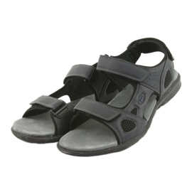 American Club Sandalias deportivas American HL06 negro azul marino 3