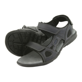 American Club Sandalias deportivas American HL06 negro azul marino 4