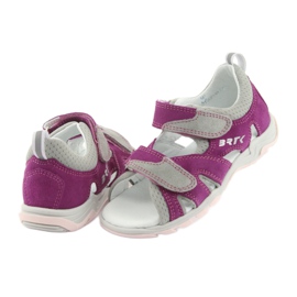 Sandalias Velcro Bartek 16187 rosa/gris 4