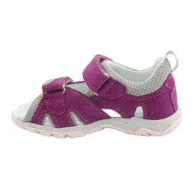 Sandalias Velcro Bartek 16187 rosa/gris 2