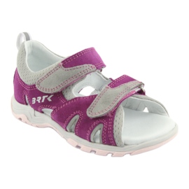 Sandalias Velcro Bartek 16187 rosa/gris 1