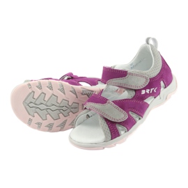 Sandalias Velcro Bartek 16187 rosa/gris 5