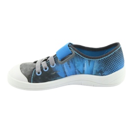 Calzado infantil befado 251Y120 azul gris 3