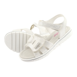 American Club Sandalias de niñas estadounidenses White Pearl GC25 blanco 4