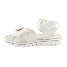 American Club Sandalias de niñas estadounidenses White Pearl GC25 blanco 2