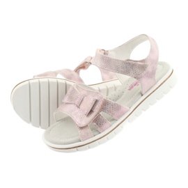 Sandalias con lazo rosa GC25 de American Club rosado 4