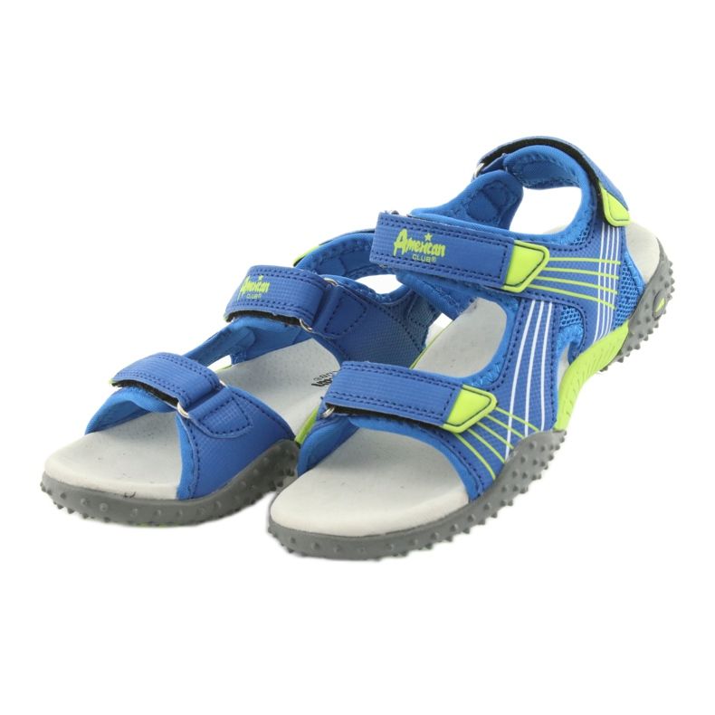 Sandalias para niño American Club HL16 azul / lima verde 3