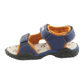 Sandalias Monster Truck American Club HL18 azul marino naranja 2