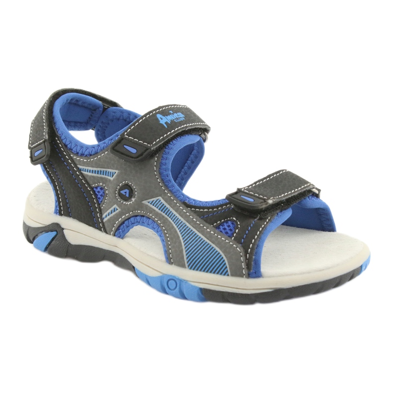 Sandalias American Club RL22 marino / real para niños azul gris azul marino 1