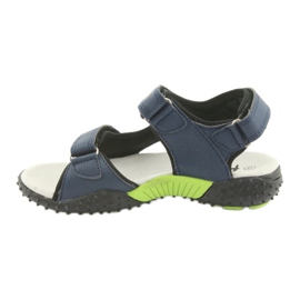 Sandalias niño American Club HL15 azul marino verde 2