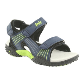 Sandalias niño American Club HL15 azul marino verde 1