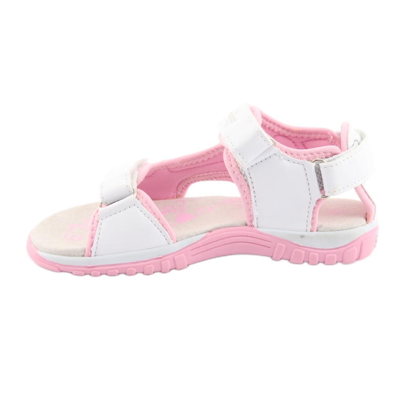 Sandalias deportivas para niña American Club blanco gris rosado 2