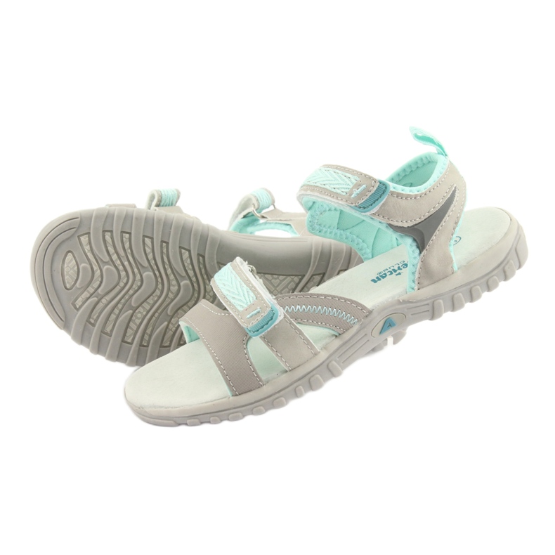 American Club American Sandals Sports Sports HL14 Gray/Green gris 4