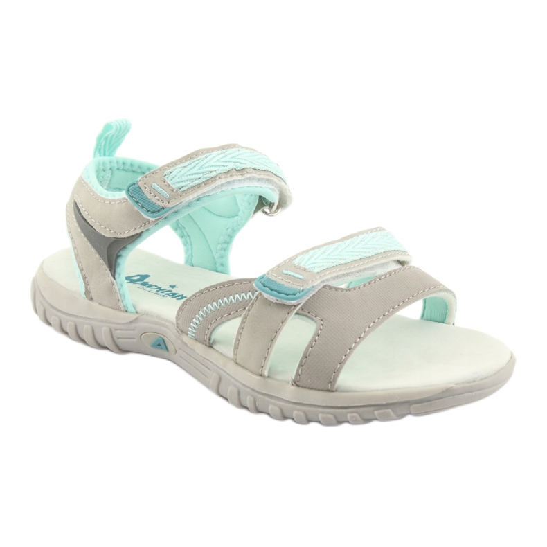 American Club American Sandals Sports Sports HL14 Gray/Green gris 1