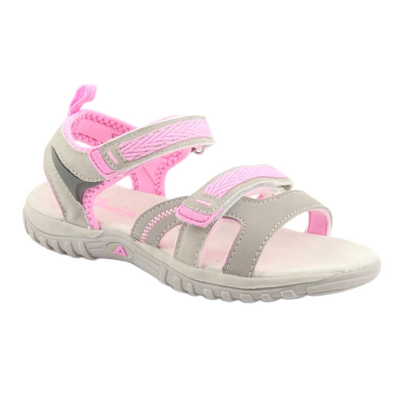 American Club Sandalias estadounidenses deportes deportivos HL14 gris/rosa 1