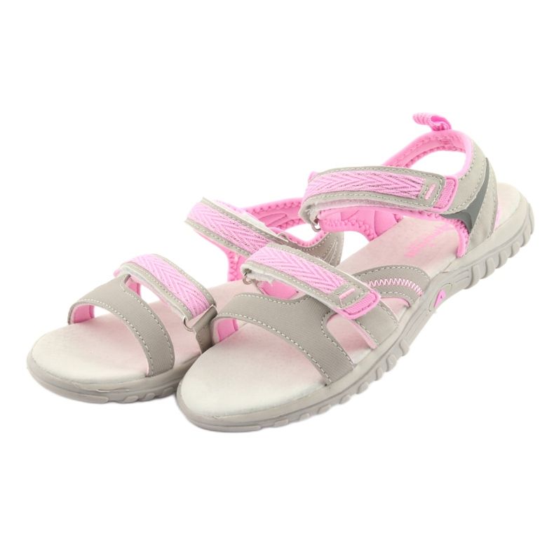 American Club Sandalias estadounidenses deportes deportivos HL14 gris/rosa 3