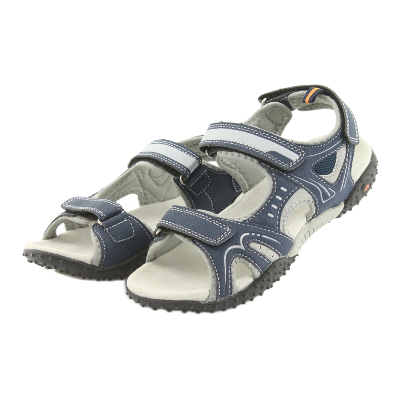 Sandalias de niño American Club RL18 azul marino gris 3