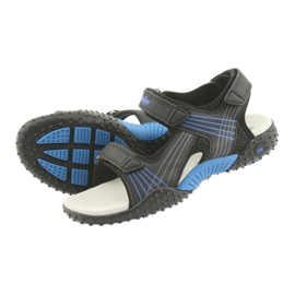 American Club HL15 sandalias de niño negras negro azul 4