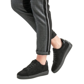 Lucky Shoes Zapatos deportivos de gamuza negro 1