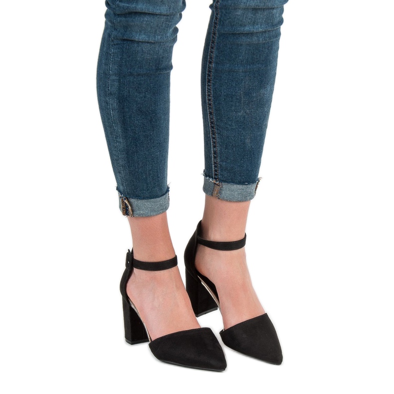 SHELOVET Bombas en Spitz negro 2