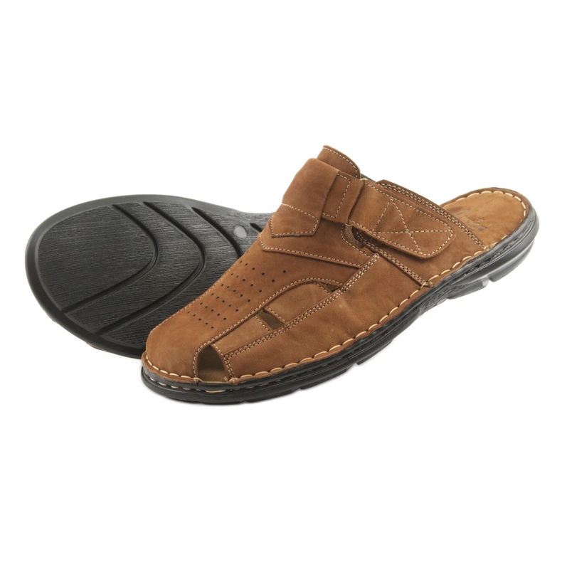 Zapatillas de hombre ligeras PU American Club CY05 parte inferior marrón 4 Zapatillas de hombre ligeras PU American Club CY05 parte inferior marrón 4