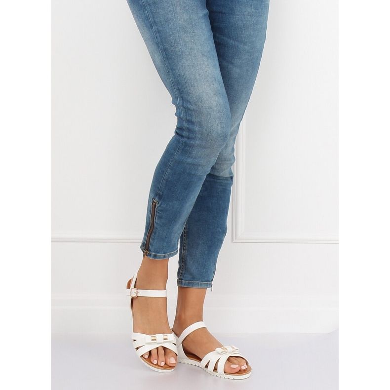 Sandalias de mujer blancas G210 Blanco 2