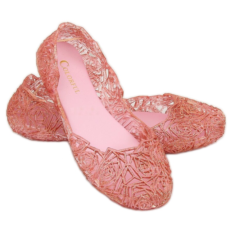 Bailarinas de goma rosa QX-02 Rose 1