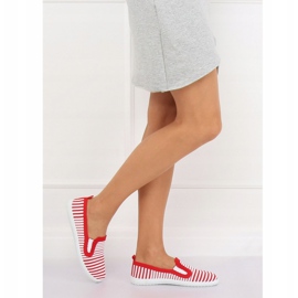 Zapatillas slipon rojas XJ-2909 Red blanco rojo 2