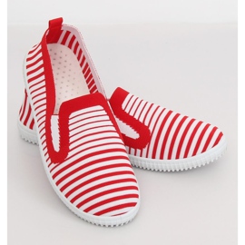 Zapatillas slipon rojas XJ-2909 Red blanco rojo 3