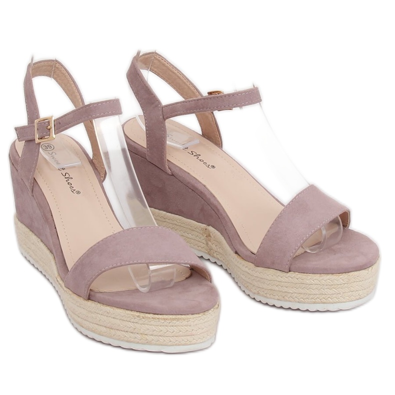 Sandalias cuña violeta alpargatas LY9109 Violeta 1 Sandalias cuña violeta alpargatas LY9109 Violeta 1
