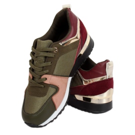 Zapatilla deportiva verde B-01 Army Green multicolor 2