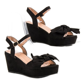 SHELOVET Sandalias en la plataforma negro 2