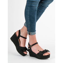 SHELOVET Sandalias en la plataforma negro 4