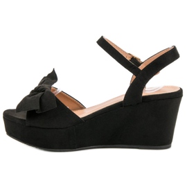 SHELOVET Sandalias en la plataforma negro 6