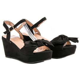 SHELOVET Sandalias en la plataforma negro 1