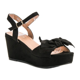 SHELOVET Sandalias en la plataforma negro 5