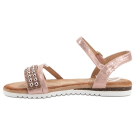Groto Gogo Sandalias con purpurina rosado 4