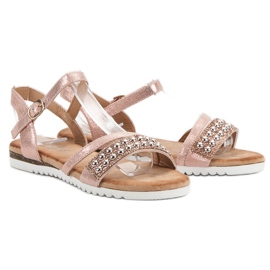 Groto Gogo Sandalias con purpurina rosado 6