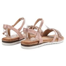 Groto Gogo Sandalias con purpurina rosado 5