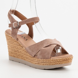 SHELOVET Sandalias beige 4