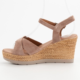 SHELOVET Sandalias beige 5
